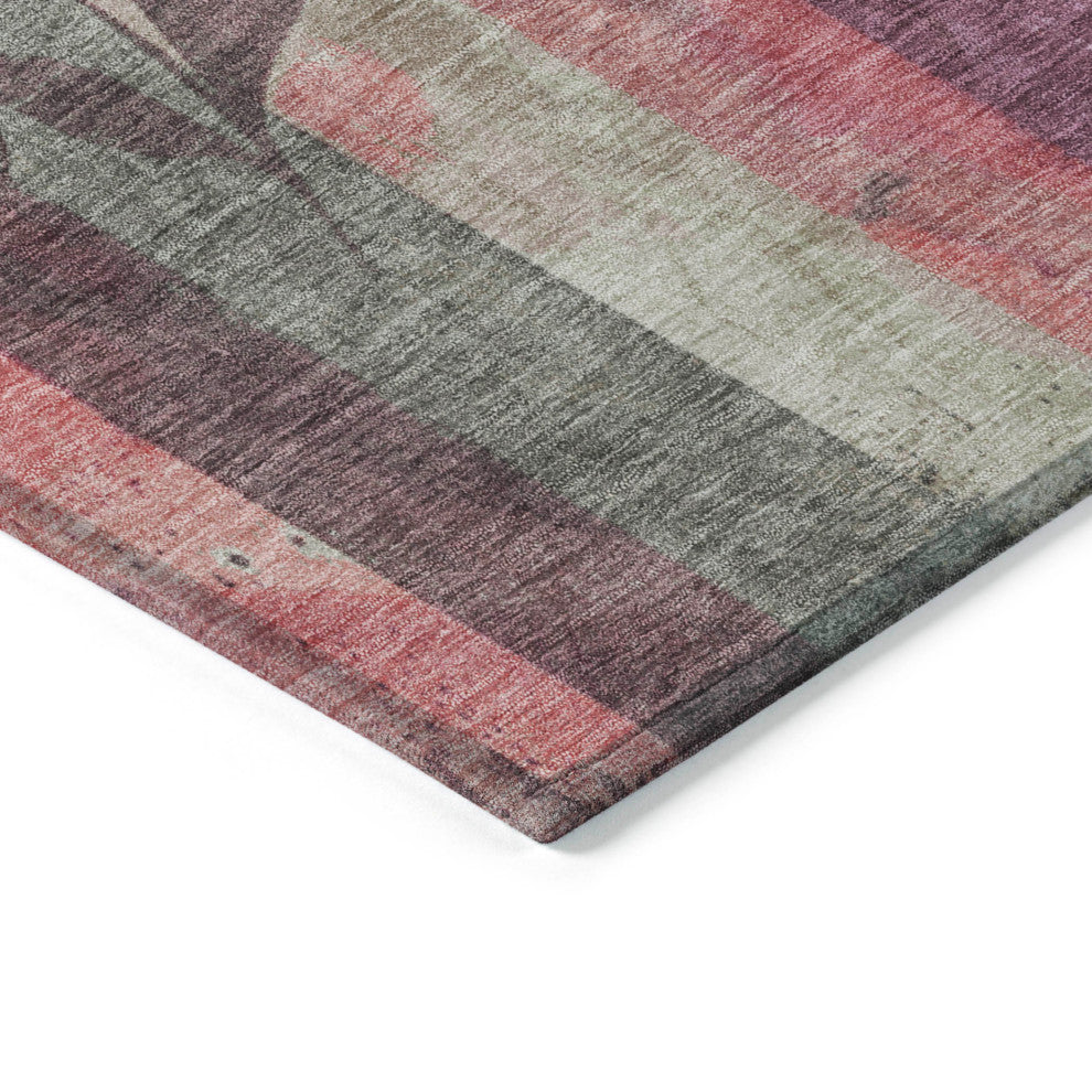 Machine Washable Indoor/Outdoor Chantille ACN1871 Blush 5' x 7'6" Rug