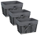 DII Small Vintage Gray Wire Gray Liner Basket, Set of 3