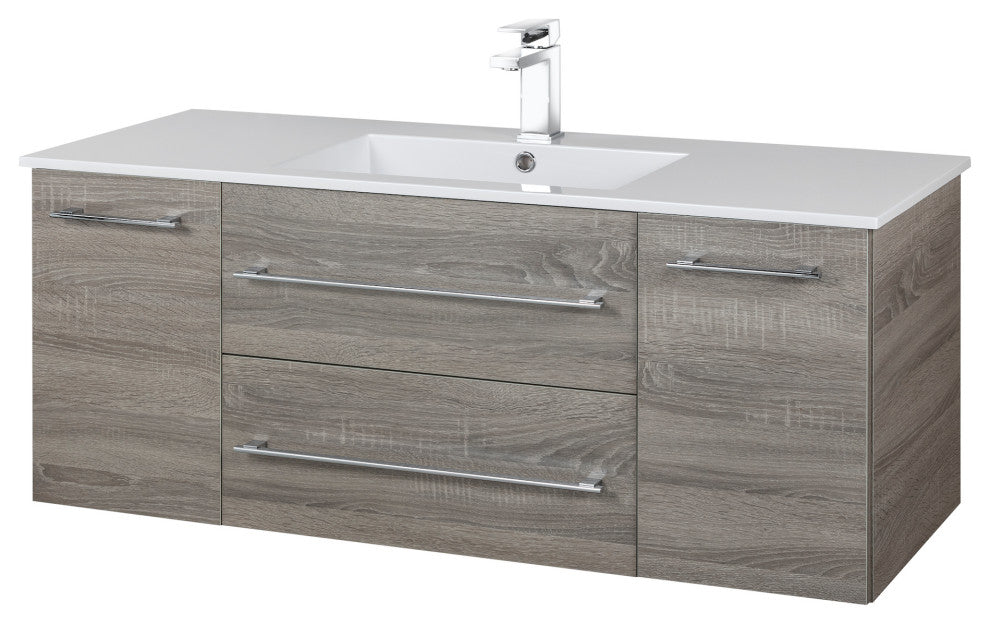 Kato Wall Hung Vanity Soho With Top for Buffallo, Dorato, 48"