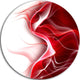 3D Fractal Abstract Design, Abstract Digital Art Disc Metal Art, 23"