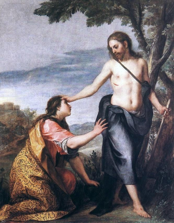 Alonso Cano Noli me Tangere, Gallery Wrapped Canvas Print, 21"x28"