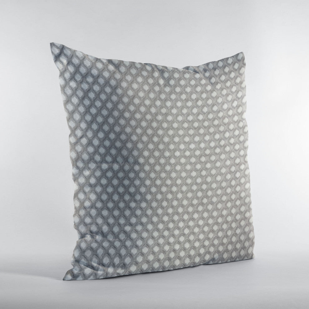 Diamant Beige and Brown Luxury Throw Pillow, Beige, Brown, Double Sided 18"x18"