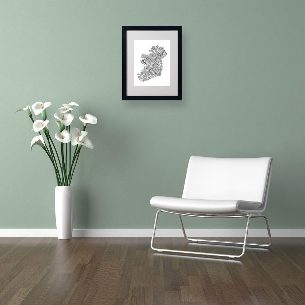 'Ireland VII' Matted Framed Canvas Art by Michael Tompsett