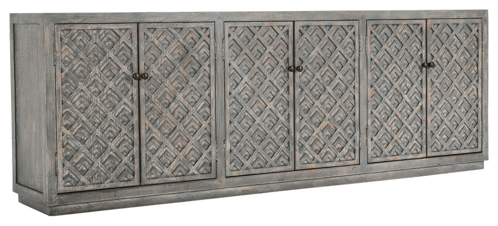 Jonas 6-Door Sideboard Antique Blue by Kosas Home