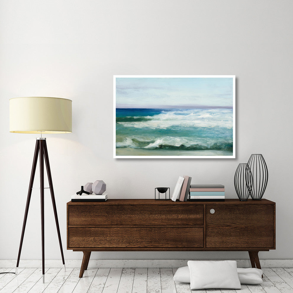 "Azure Ocean" Digital Paper Print by Julia Purinton, 50"x34"