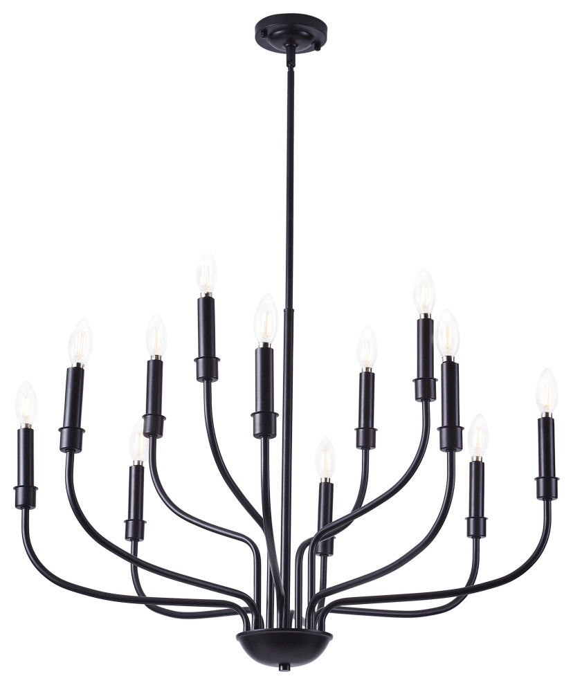 12-Light Modern Pendant Light Candle Style Ceiling Light