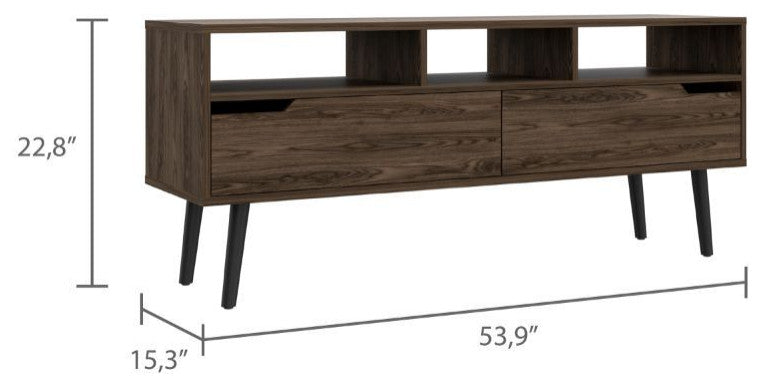 Kobe Tv Stand, Dark Walnut