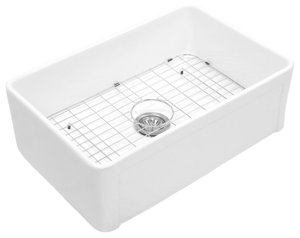 Charleston 30" Reversible Fireclay Farmhouse Kitchen Sink