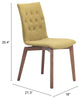 Orebro Dining Chair, Set of 2 Pea Green