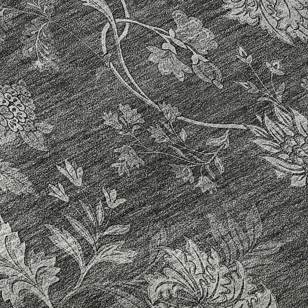 Premium Machine Washable Mayfield AMF680 Gray 2'3" x 7'6" Runner Rug