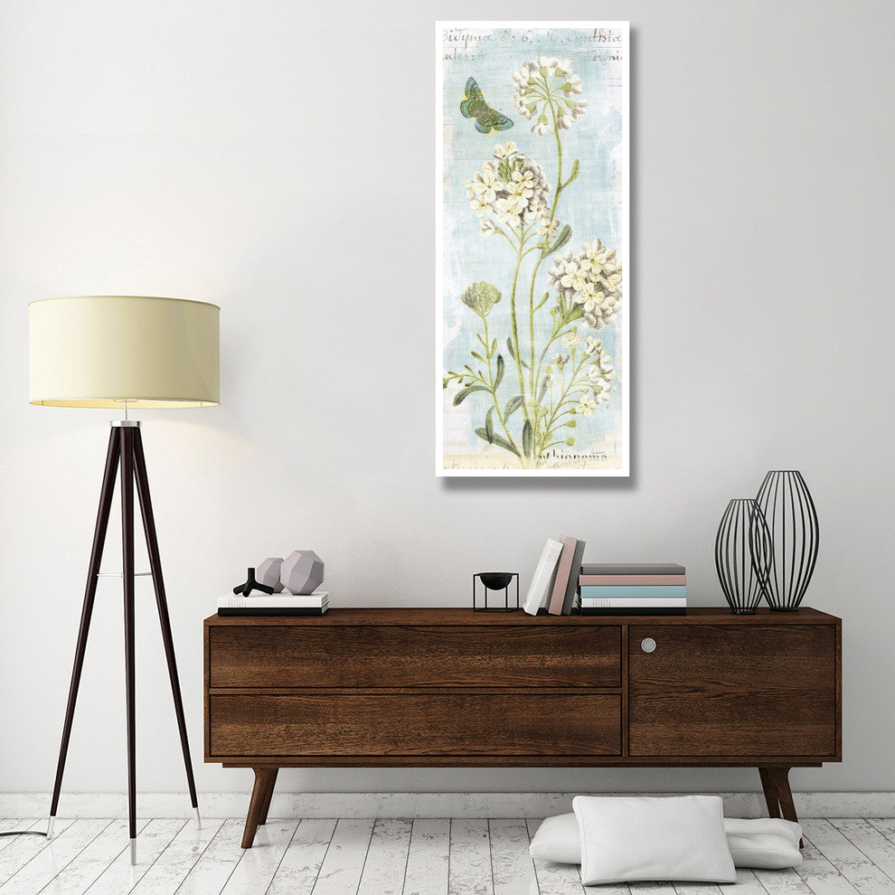 "Botany Blue II" Digital Paper Print by Sue Schlabach, 26"x62"