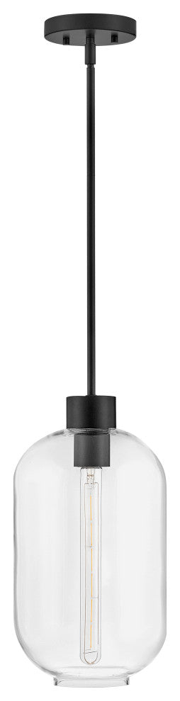 Lark Greer 8.5" Small Pendant Light, Black