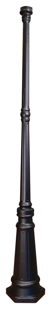 72" Surface Mount Post, White