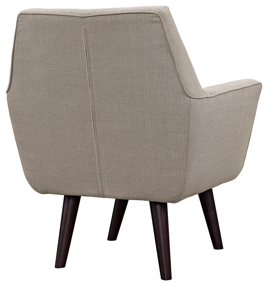 Modern Granite Posit Upholstered Armchair