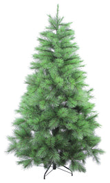 6 feet Artificial Christmas Pine Tree with 589 Feel-Real needle tips