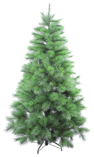 6 feet Artificial Christmas Pine Tree with 589 Feel-Real needle tips