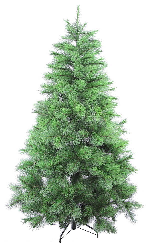 6 feet Artificial Christmas Pine Tree with 589 Feel-Real needle tips