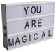 Fun Customizable Marquee Letter Lightbox Sign, 8.25x11.75 inches, White