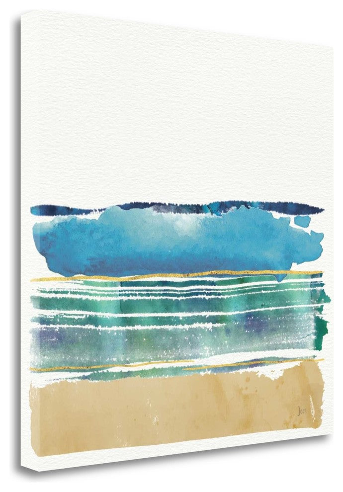 "By The Sea I No Words" By Jess Aiken, Giclee Print on Gallery Wrap Canvas