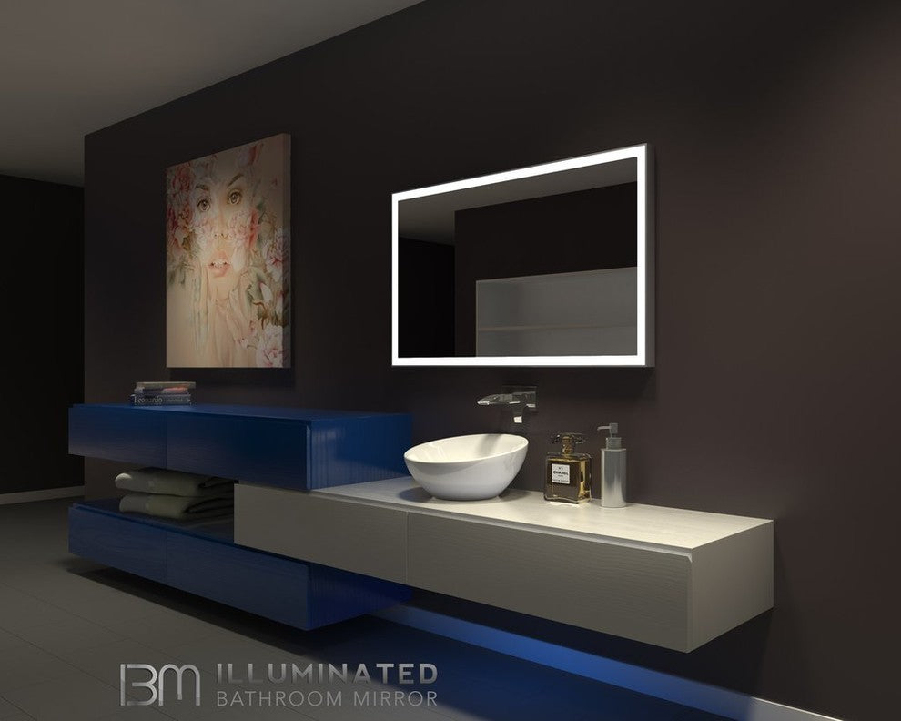 IB Mirror Dimmable Lighted Bathroom Mirror Galaxy 48"x28" 6000 K