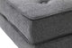 Classics Button Ottoman in Wool, Gray
