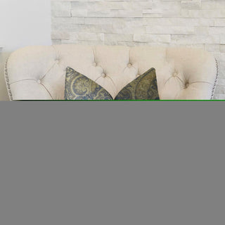 Plutus Paciotti Handmade Throw Pillow, (20" x 30" Queen)