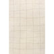 Frenshe Interiors x RugsUSA Cove Checked Wool Rug, Ivory 9' x 12'