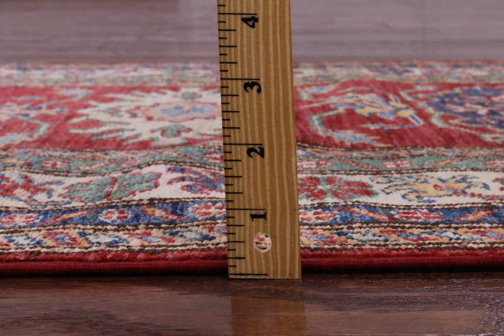 2' 8" X 9' 5" Super Kazak Hand Knotted Runner Rug - Q12970
