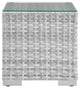 Lounge Side Table, Square, Rattan, Wicker, Gray, Modern, Outdoor Patio Cafe