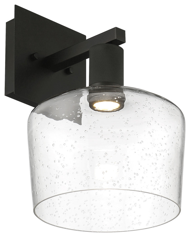 Access Port Nine 1-Light Chardonnay LED Wall Sconce Matte Black
