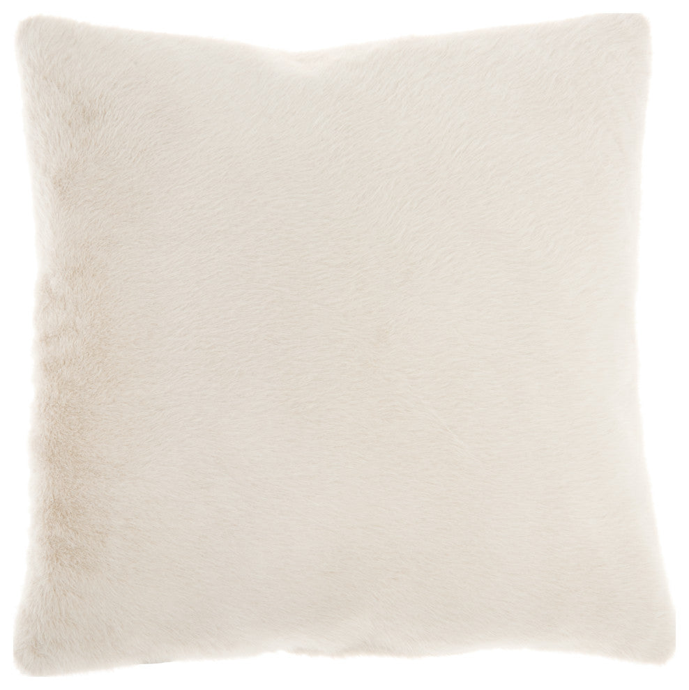 Mina Victory AP100 Throw Pillow, Beige, 20"X20"