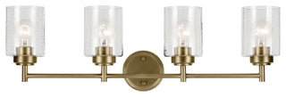 30" 4-Light Vanity Light With Clear Seeded Glass