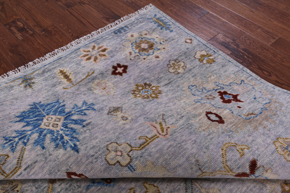 Turkish Oushak Handmade Wool Rug 9' 3" X 11' 11" - Q16130