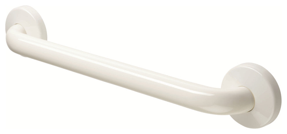 32 Inch Grab Bar With Safety Grip, Wall Mount Coated Grab Bar, White