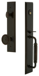 Carre' 1-Piece Dummy Handleset, C Grip and Soleil Knob, Timeless Bronze, 849185