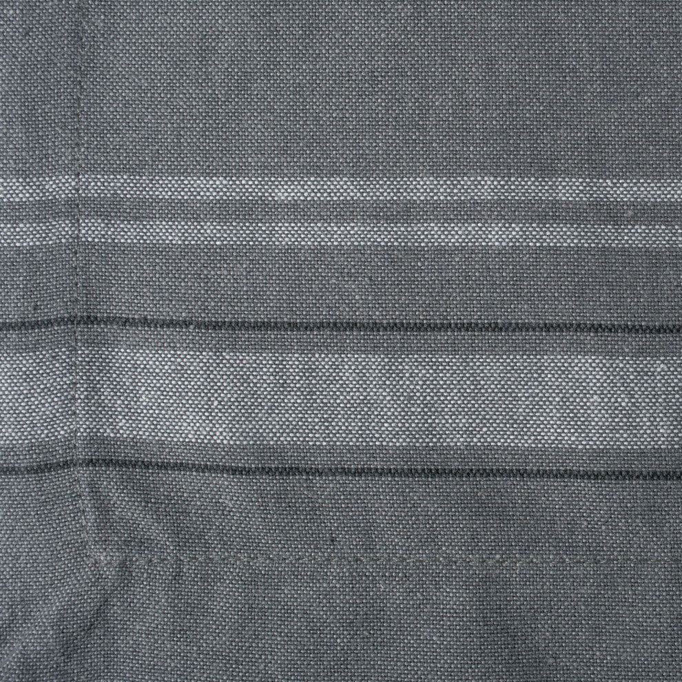 DII Gray Chambray French Stripe Placemat, Set of 6