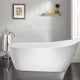 Freestanding Acrylic Bathtub, Pure White