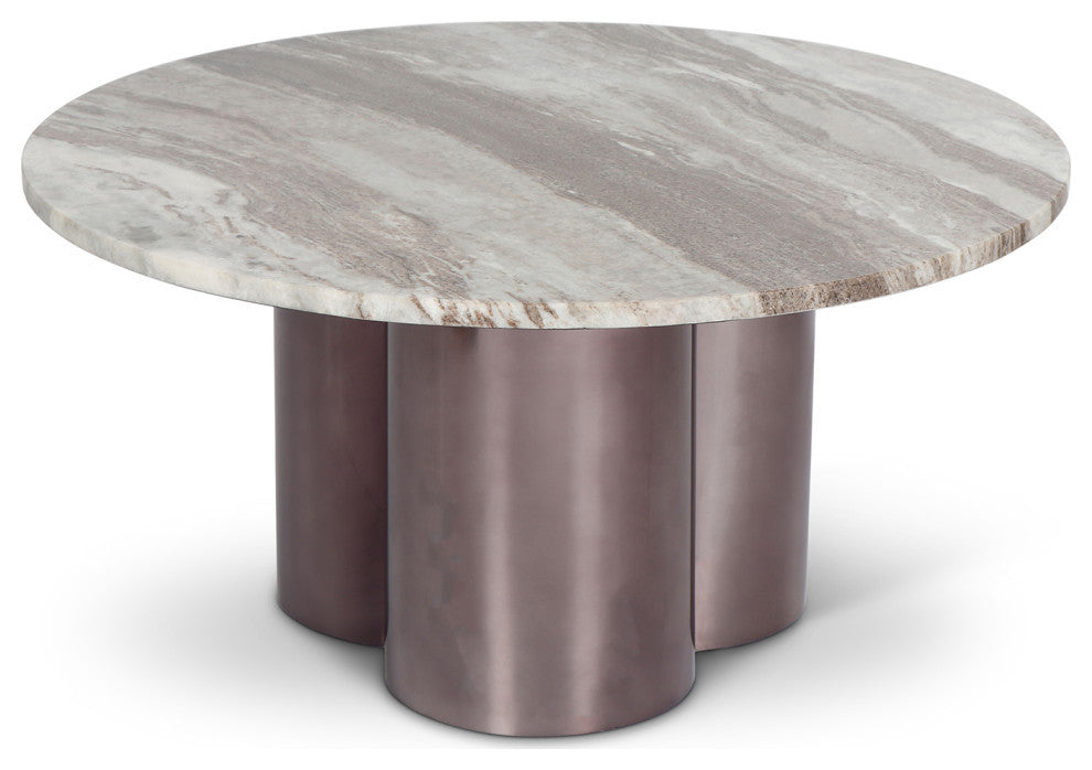Marbelle Martie Coffee Table, Toronto Sand Marble Finish