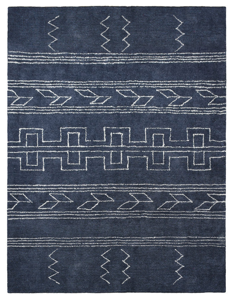 HAND KNOTTED LOOM SILK ECO-FRIENDLY AREA RUGS-Rectangle,Charcoal Beige,Geometric