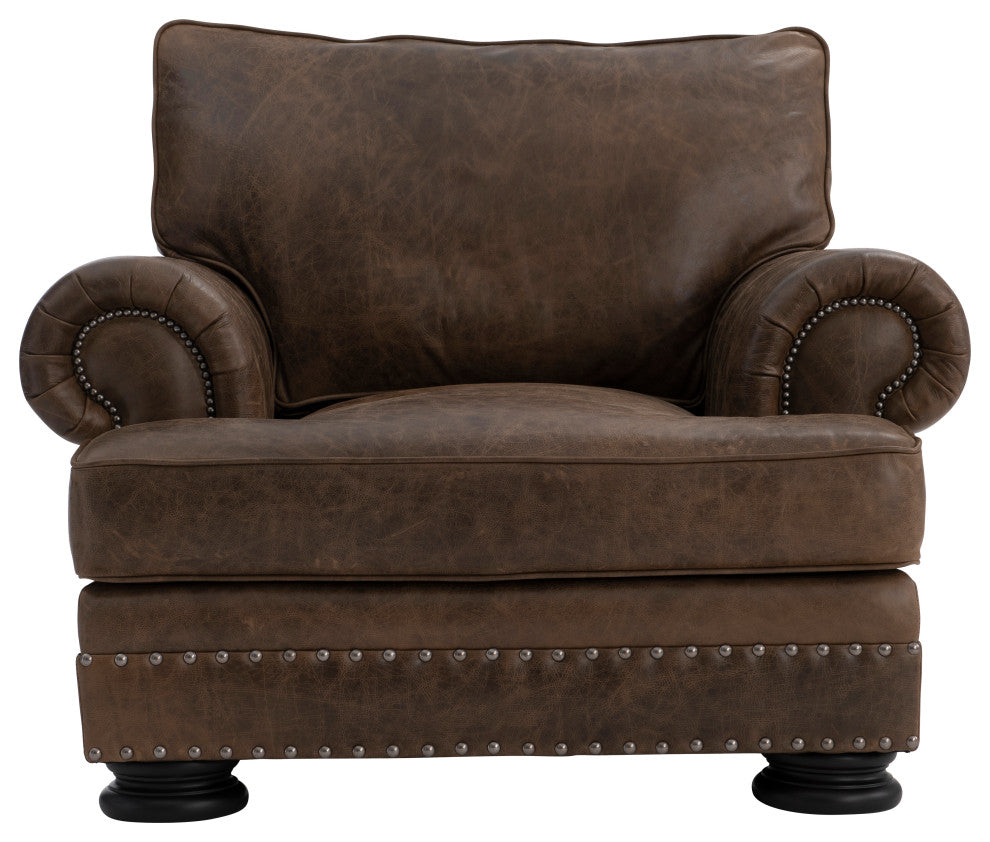 Bernhardt Foster Leather Chair