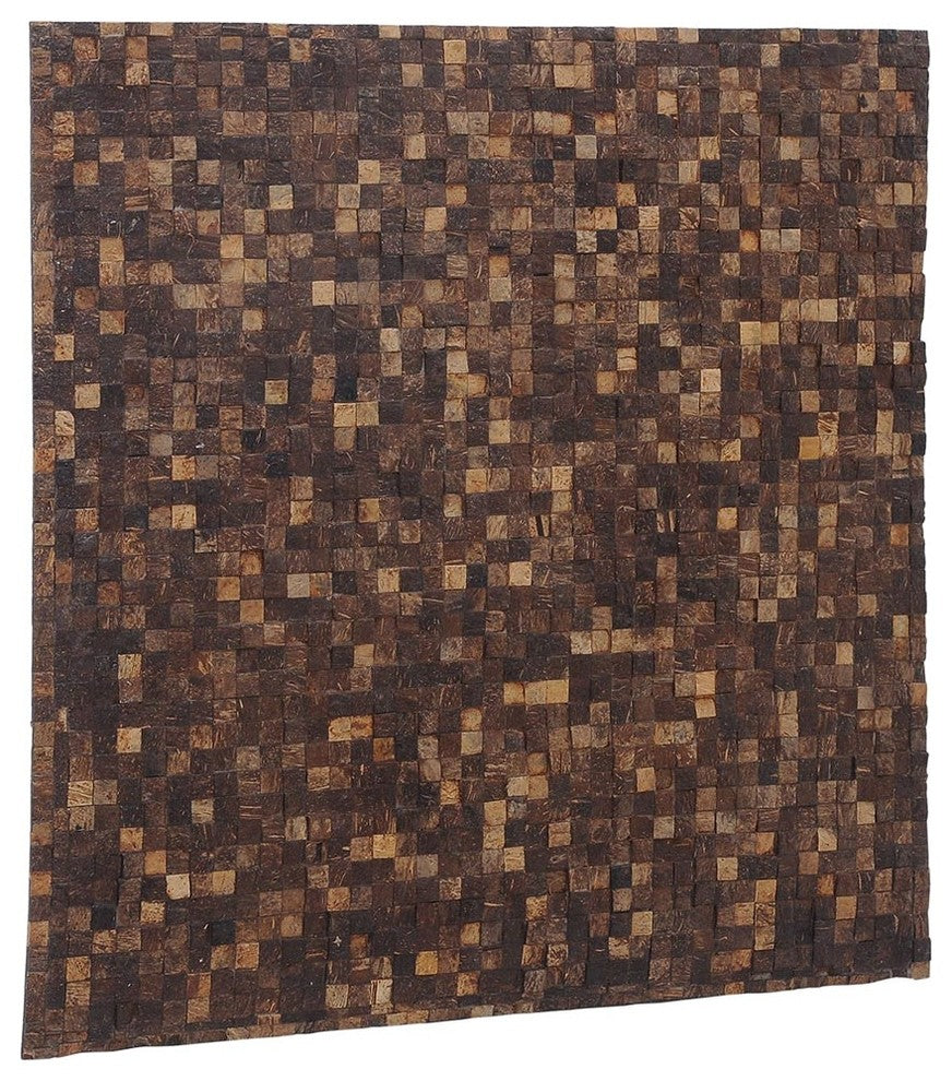 East at Main Fantasy Espresso Coconut Shell Wall Tile