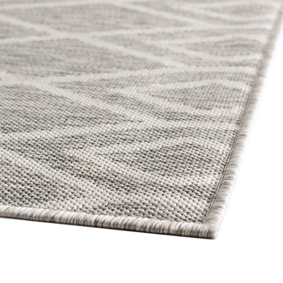 Indoor/Outdoor Destiny 3'x5' Rectangle Ash Gray Area Rug