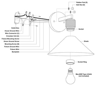 Vaxcel Lighting T0682 Dunbar 10" Tall Wall Sconce - Matte Black / Gold