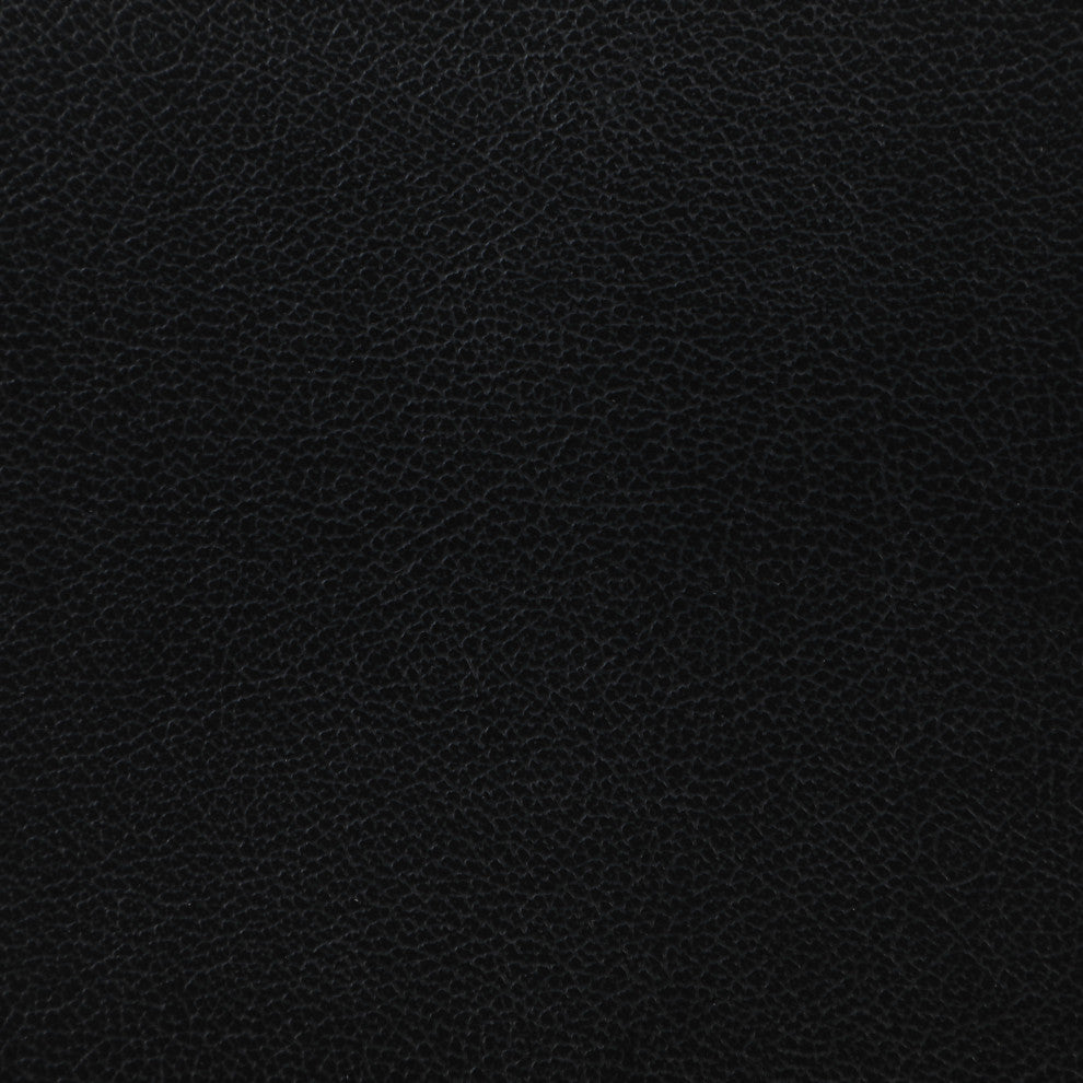 Deluxe Wood Banker's Chair With Vinyl Padded Seat, Fruitwood Black