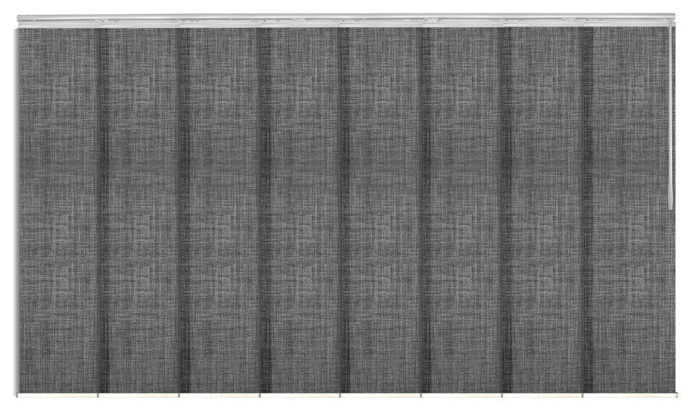 Lizbeth 8-Panel Track Extendable Vertical Blinds 130-175"W