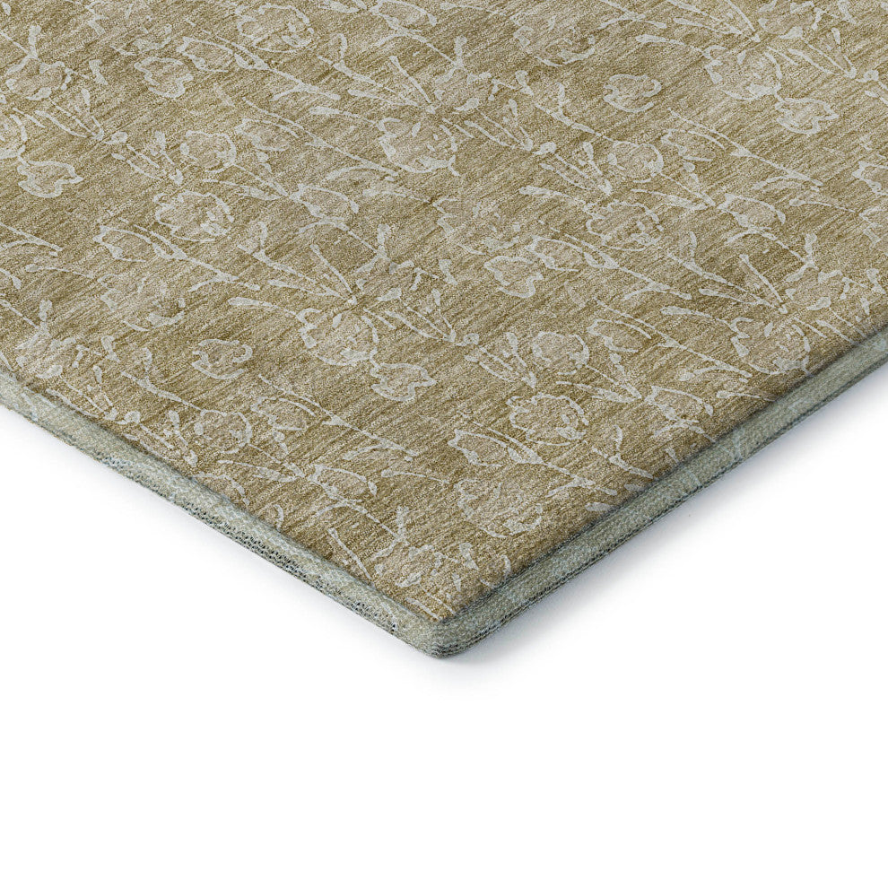 Premium Machine Washable Mayfield AMF691 Beige 3' x 5' Rug