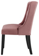 Side Dining Chair, Set of 2, Pink, Velvet, Modern, Cafe Bistro Hospitality