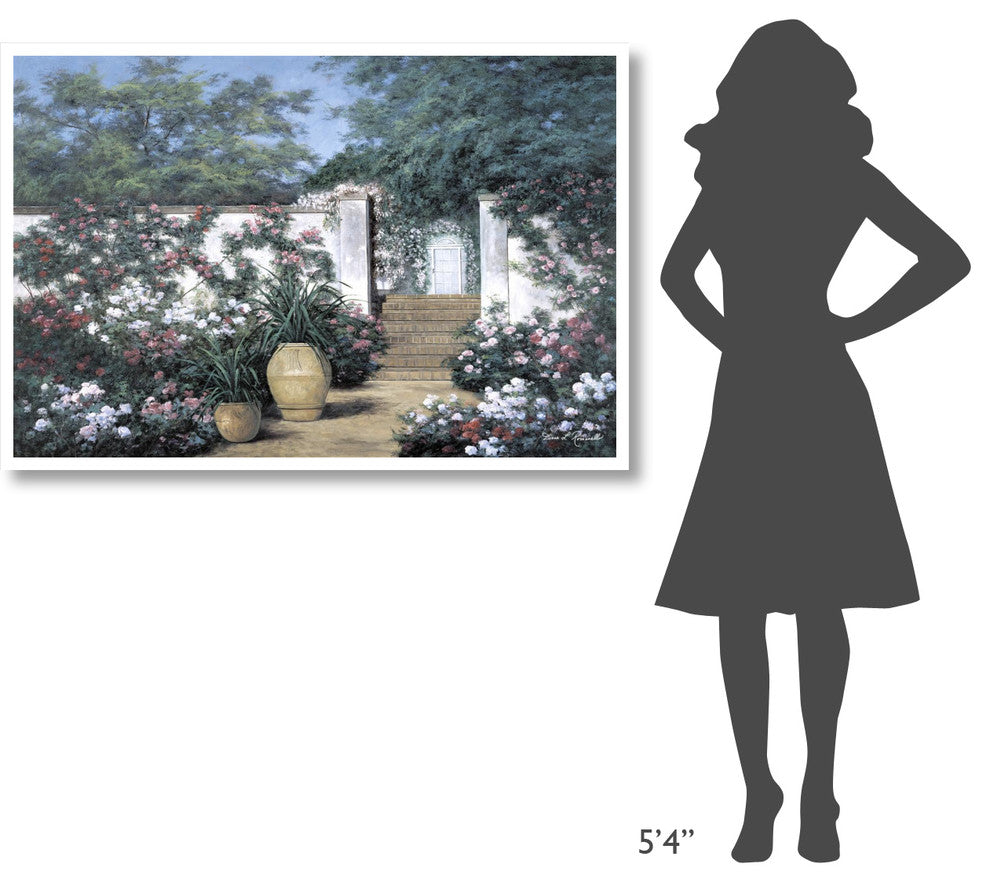 "Jardin de Fleur" Digital Paper Print by Diane Romanello, 50"x34"