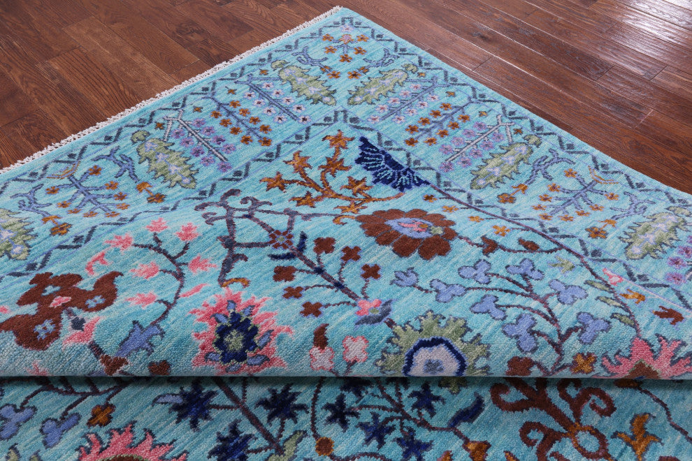 Turkish Oushak Handmade Wool Rug 9' 2" X 12' 4" - Q13598