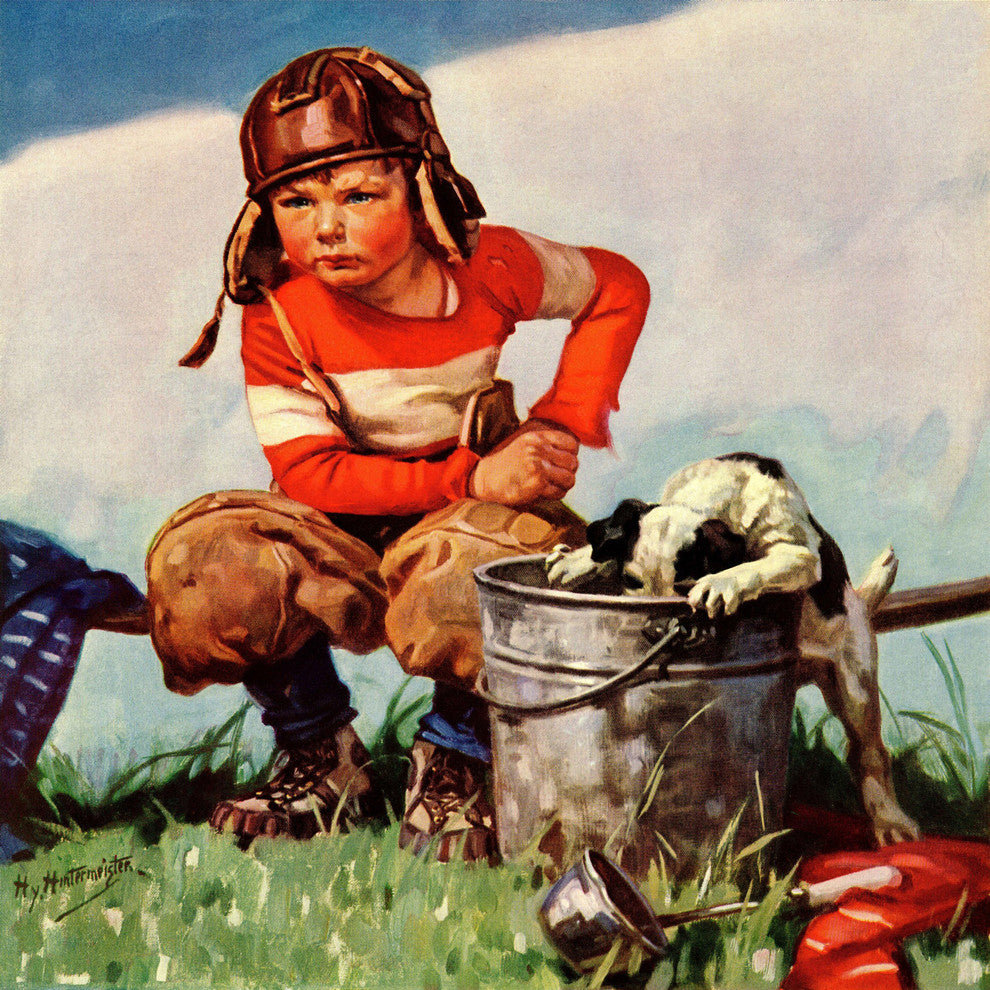"Young Pilot" Painting Print on Canvas by Curtis
